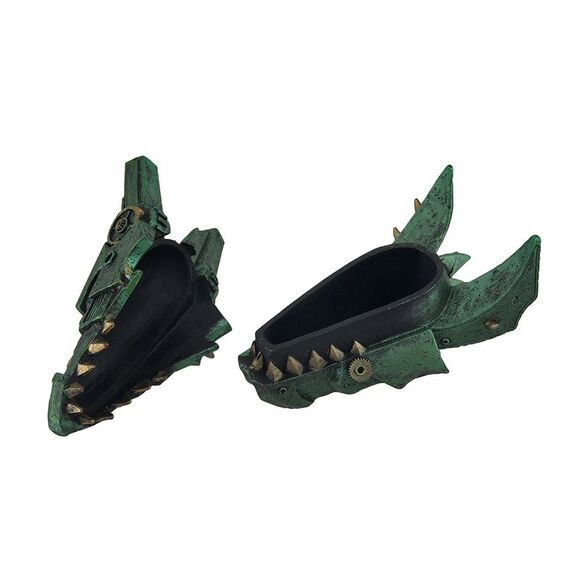 Mechanical Steampunk Dragon Head Decorative Trinket Box - Picture 2 of 5